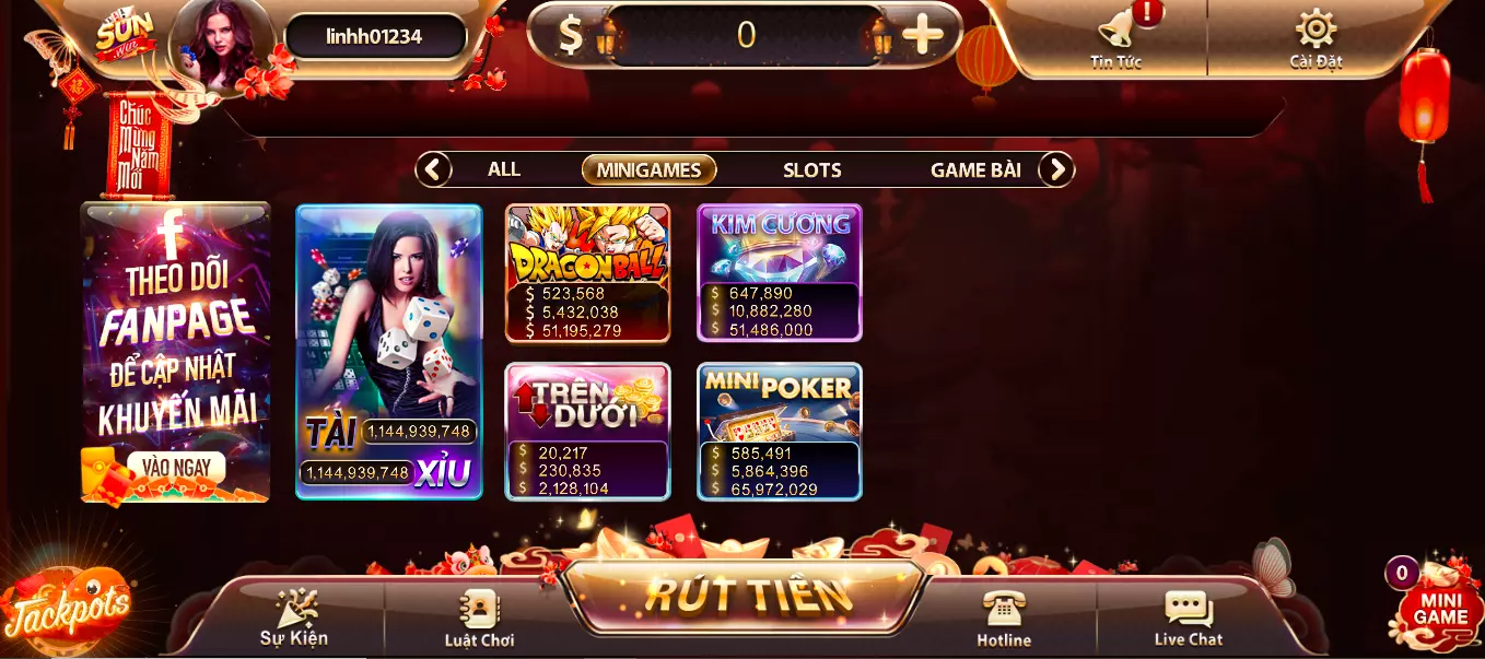 Giới thiệu phương pháp chơi minigame Trên dưới tại Nohuclub