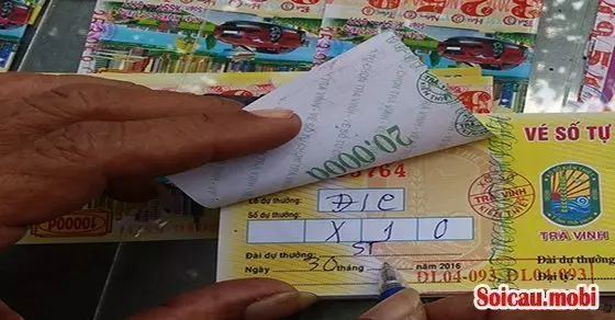 Vé số lô tô mẫu được phát hành của những đơn vị xổ số truyền thống