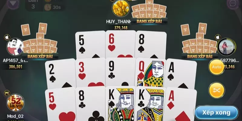 Cách xếp bài mậu binh chuẩn xác