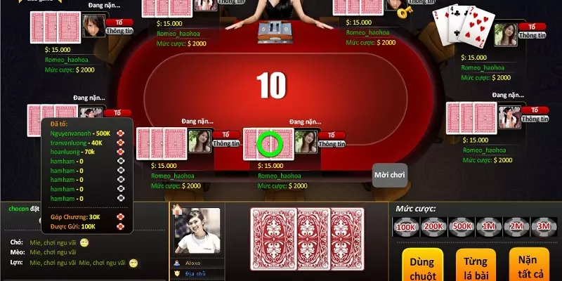 Dụng cụ đánh liêng bịp trực tuyến