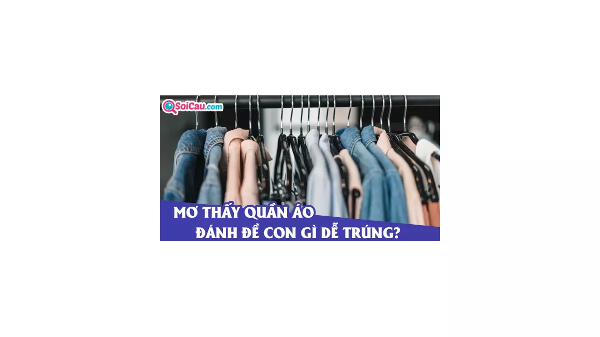 Mơ thấy quần áo đánh con gì? Giải mã giấc mơ thấy quần áo