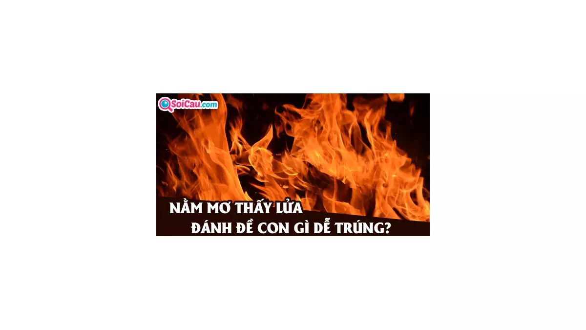 Mơ thấy lửa cháy đánh con gì? Nằm mơ thấy lửa là điềm gì?