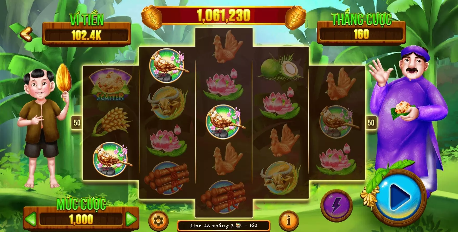 Phương pháp chơi Nổ hũ Thằng Bờm Nohuclub